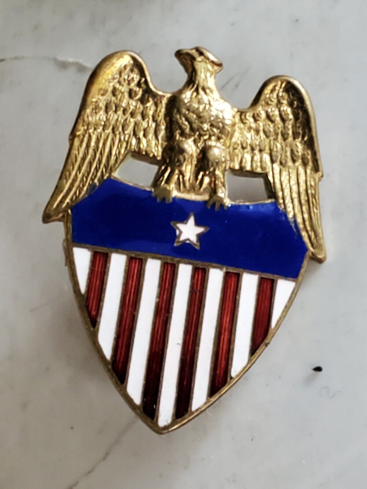 WWII USMC Marine 1 Star General Aide De Camp Officer Insignia Badge L@@K
