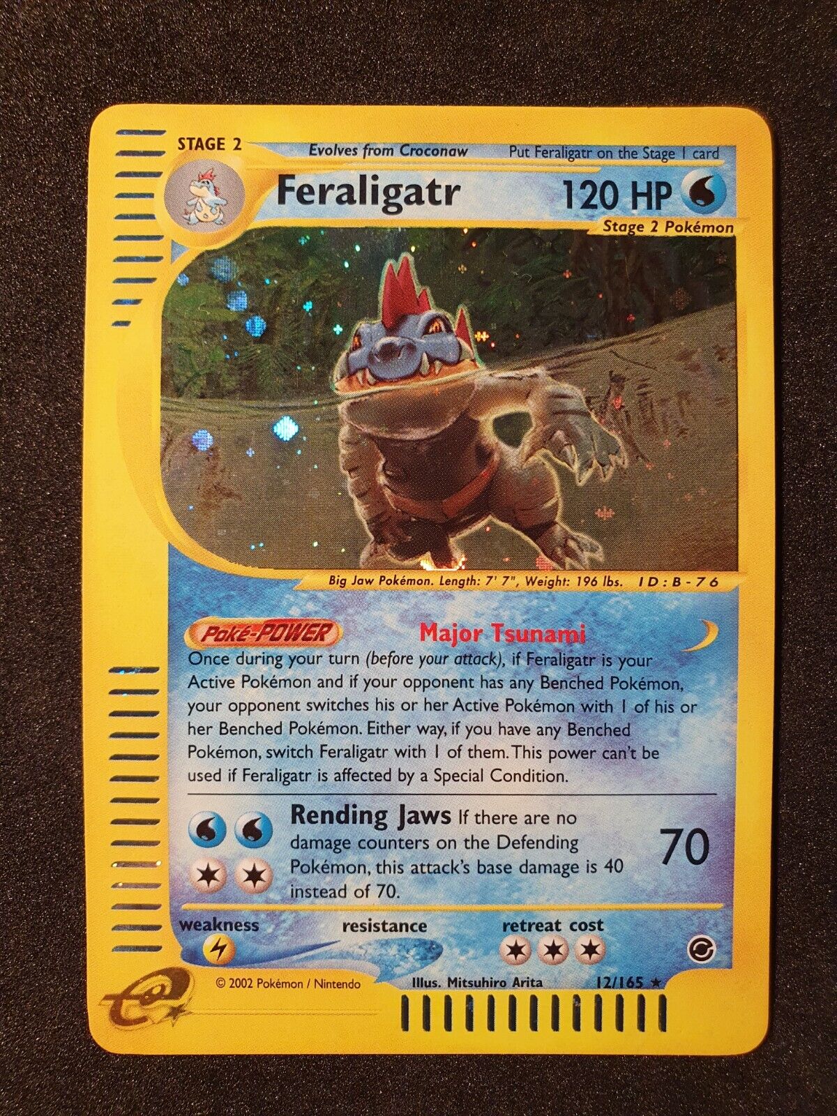 Feraligatr 12/ 165 holo ENG Expedition Near Mint Pokémon Card Swirl