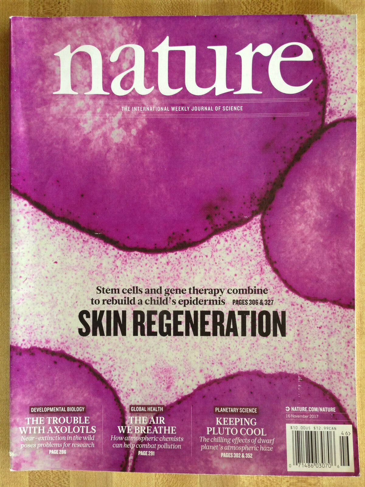 NATURE International Weekly Journal Science Magazine November 16 2017 Stem Cells