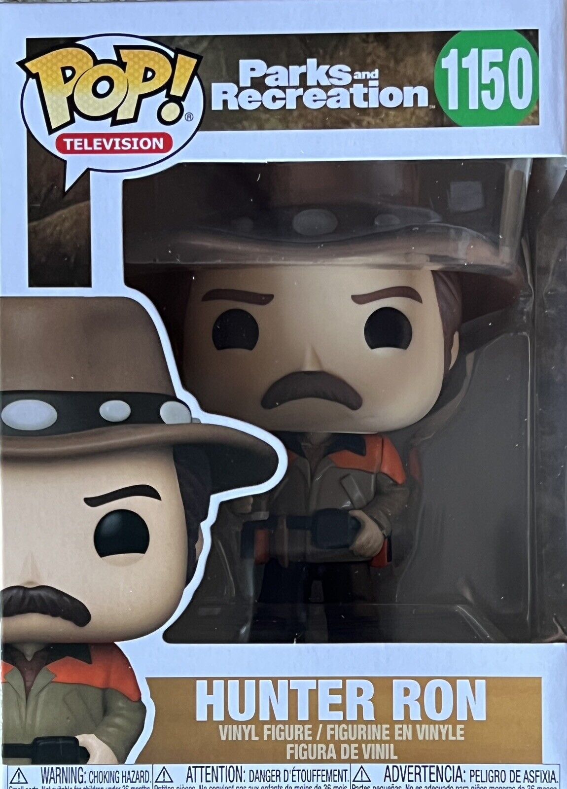 FUNKO Pop Parks + Rec: Hunter Ron • #1150 w/Protector • Ships Free