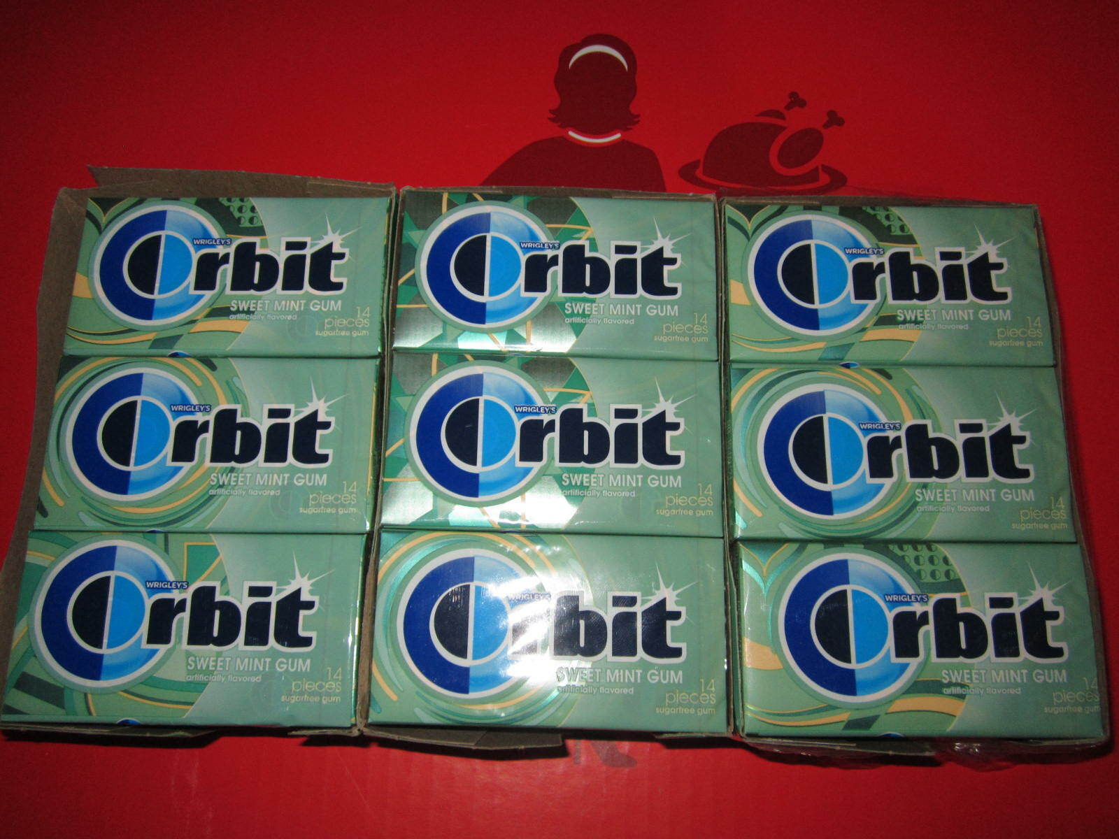 Orbit Sweet Mint Sugar Free Chewing Gum, 3 boxes of 12