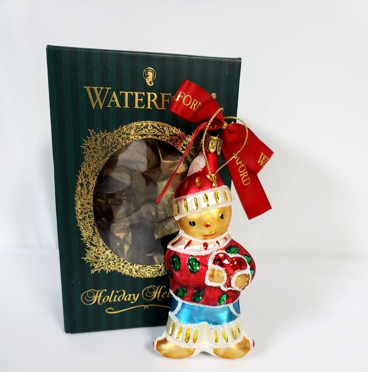 Waterford Holiday Heirlooms Ornament Christmas Gingerbread Boy 1st Edition 2001