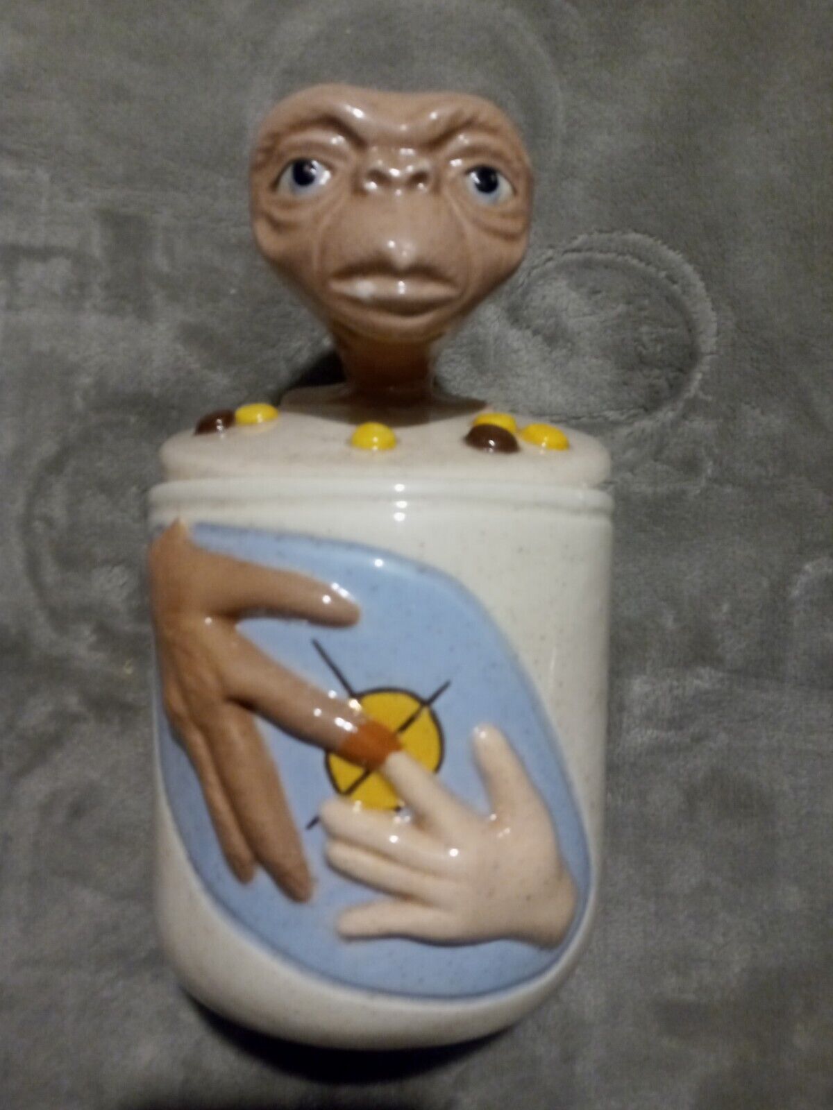 E.T. The Extra Terrestrial Ceramic Cookie Jar RARE Steven Spielberg Movie