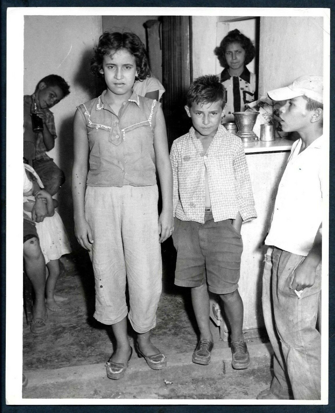 FARMERS´ CHILDREN SOCIAL EXCLUSION & POVERTY CUBA 1957 BEBO GUERRERO Photo Y 163