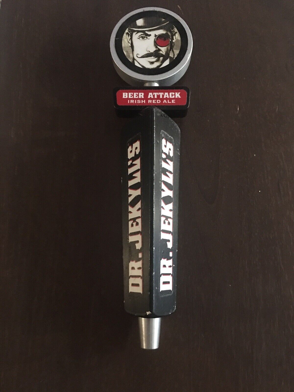 Jekyll Brewing DR JEKYLL\'S Beer Attack Irish Red Beer Tap Handle Used