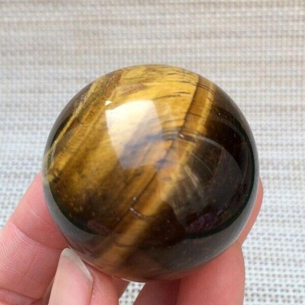100~500g Natural Tiger’s Eye Stone Quartz Crystal Sphere Ball Healing Decoration