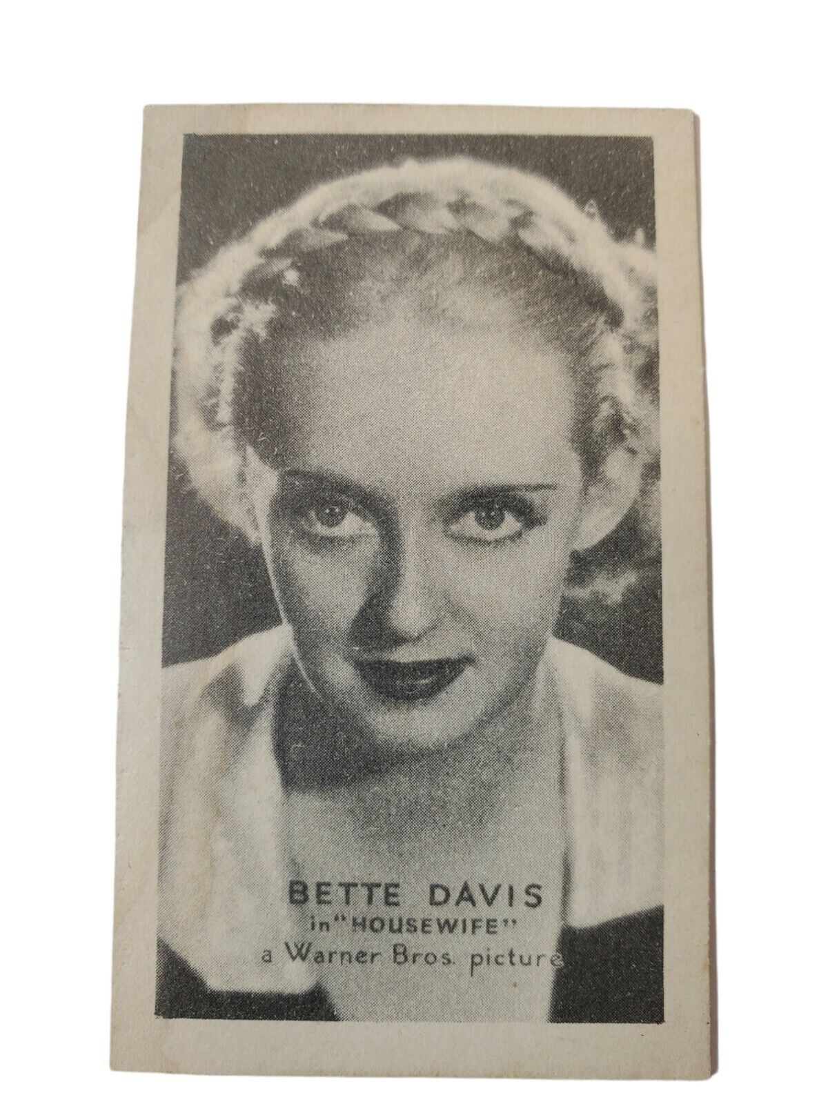 Betty Davis Tobacco Card 1930's T84 Golden Grain, Housewives nice as shown