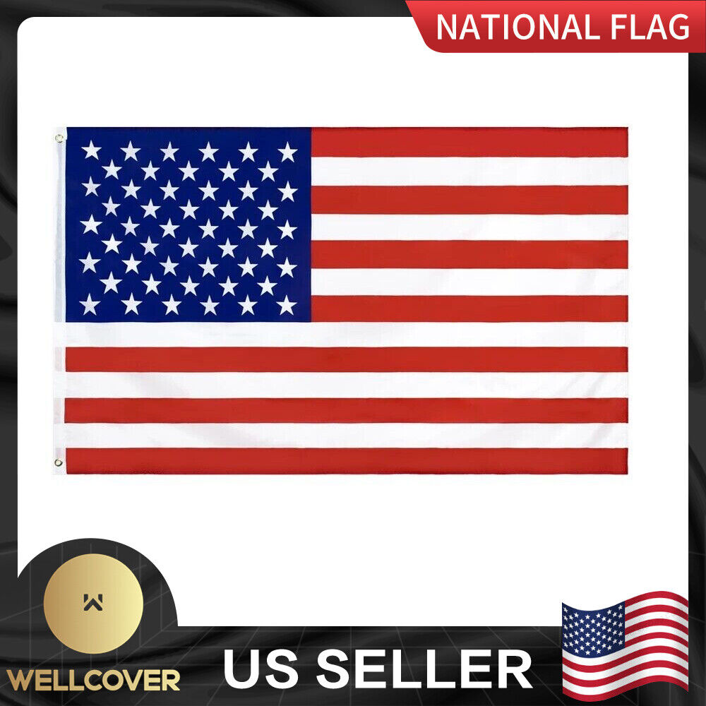 4' x 6' FT USA US U.S. American Flag Polyester Stars Brass Grommets