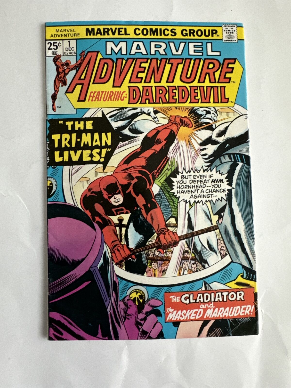 Marvel Adventure featuring Daredevil #1 (1977 Marvel) 1st App Gladiator