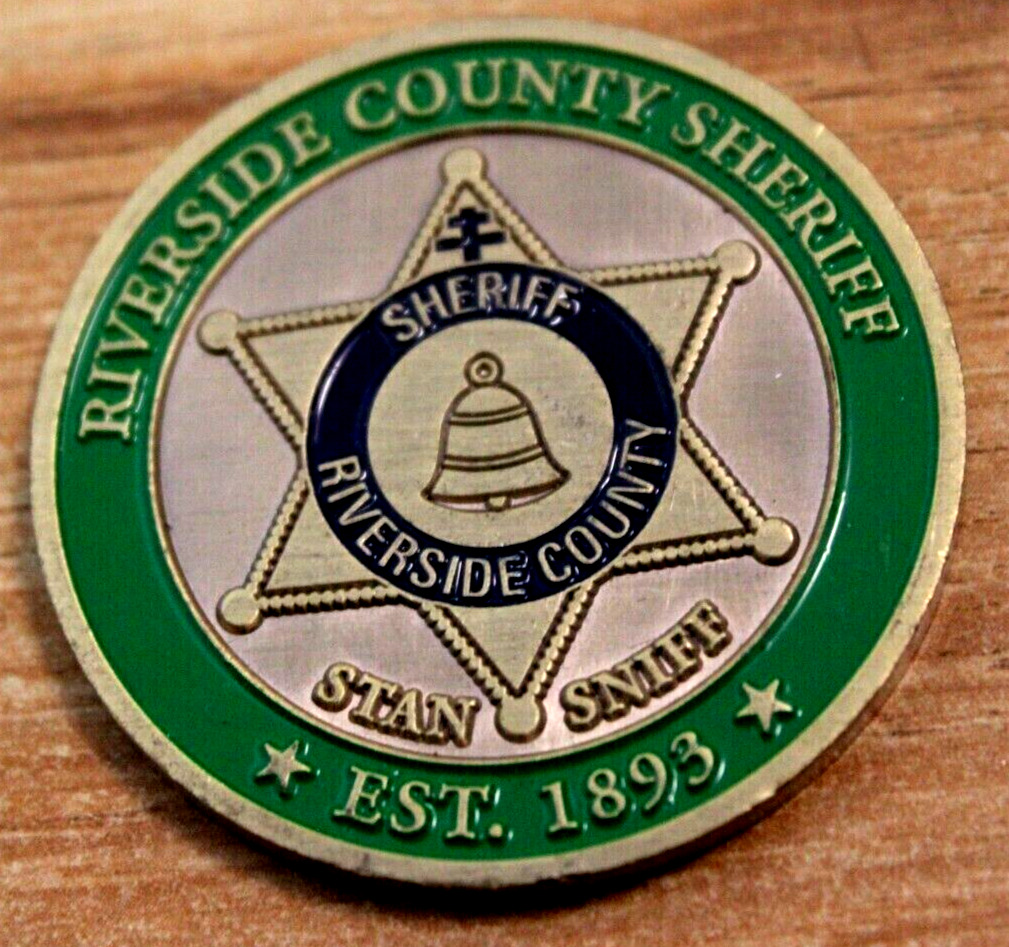 VERY RARE Riverside County Sheriff Office Pistol Team 1,75\
