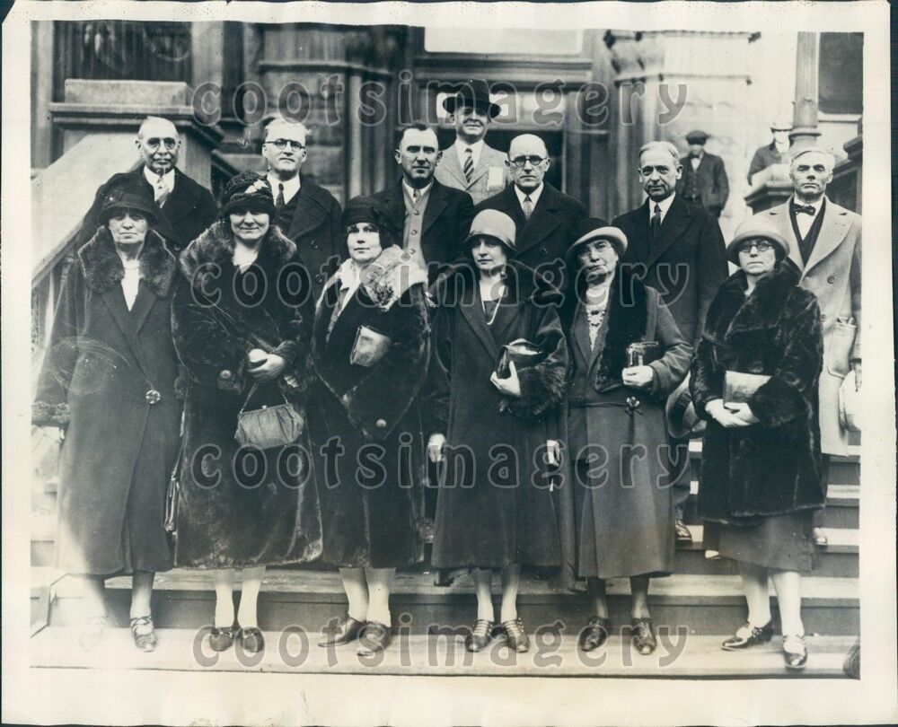 1927 Well Dressed Jurors in Ford-Saprio Hate Speech Trial Detroit  Press Photo