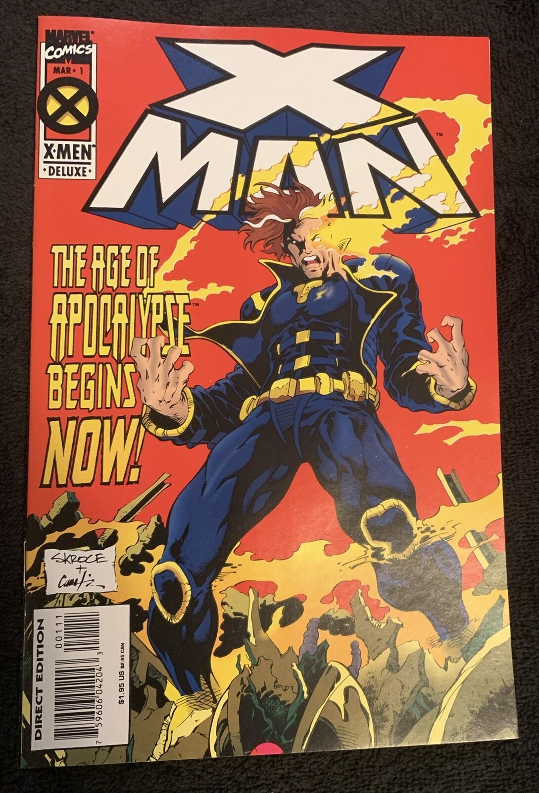 Marvel Comics X Man # 1 : 1995 Nr-Mint : Age of Apocalypse 1st print