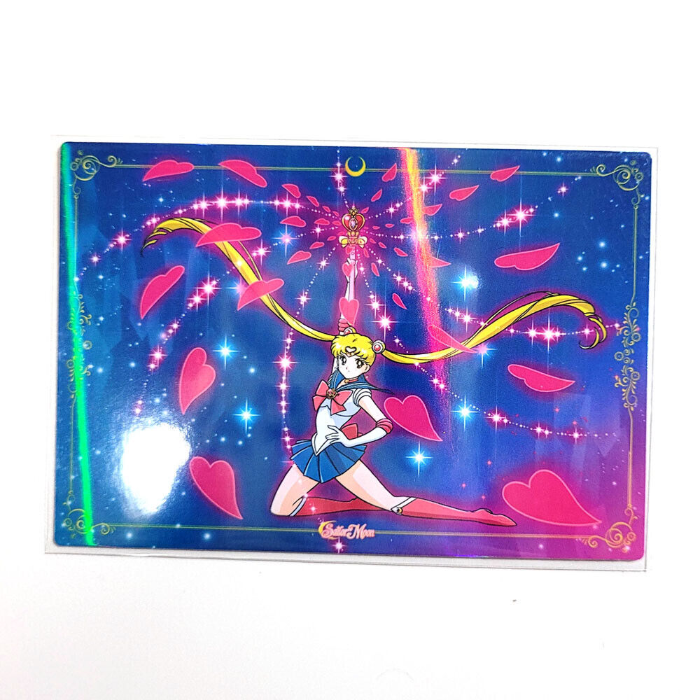 Sailor Moon HQ Rainbow Foil Holo Card - Moon Spiral Heart Attack