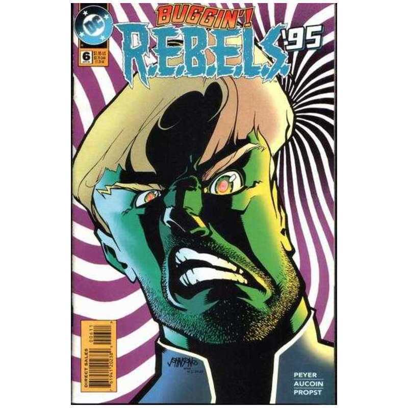 R.E.B.E.L.S. (1994 series) #6 in Near Mint condition. DC comics [w/