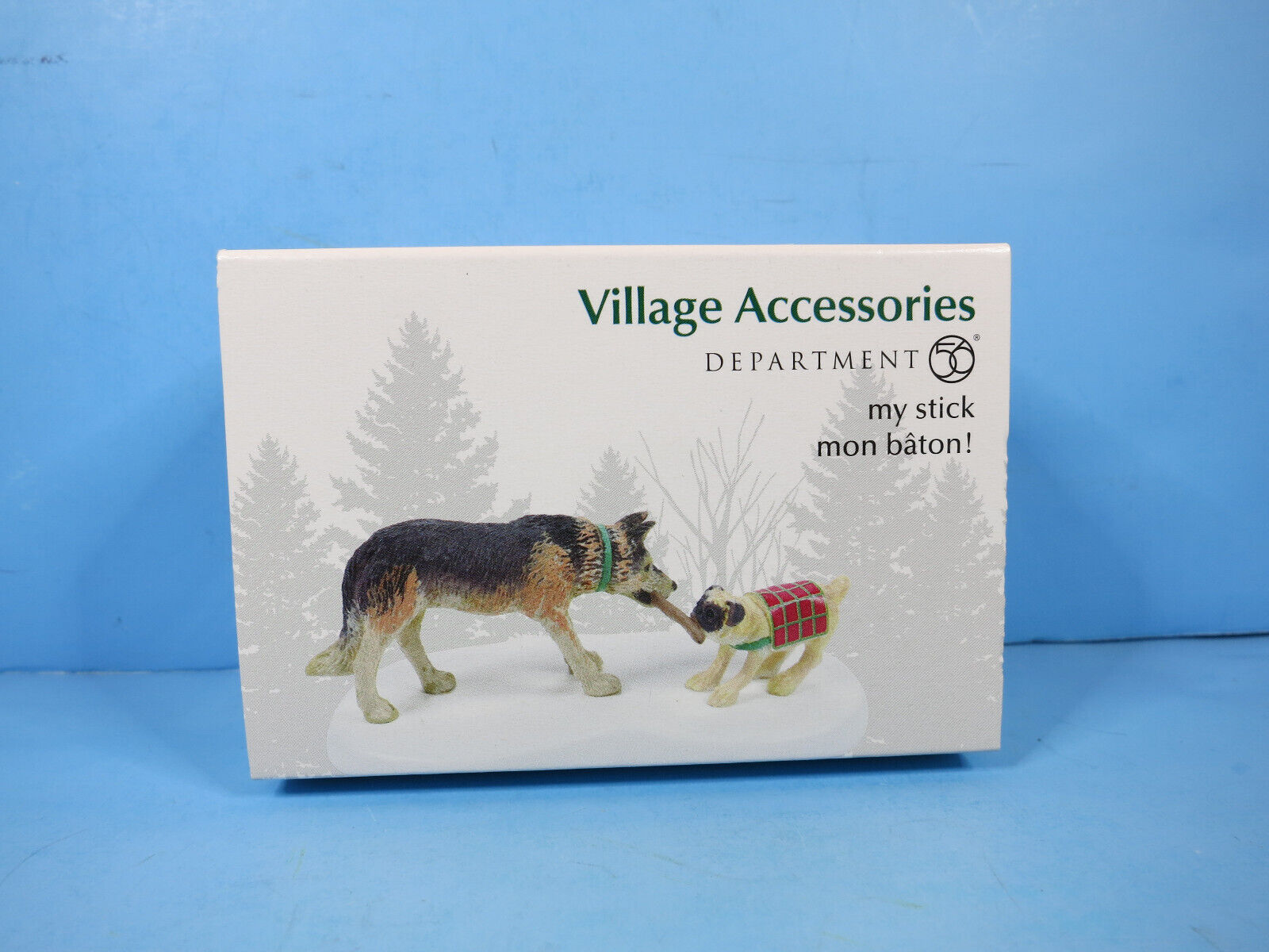 Dept 56-My Stick-2 Dogs Playing With Stick Figurine Village Accessories-NIB