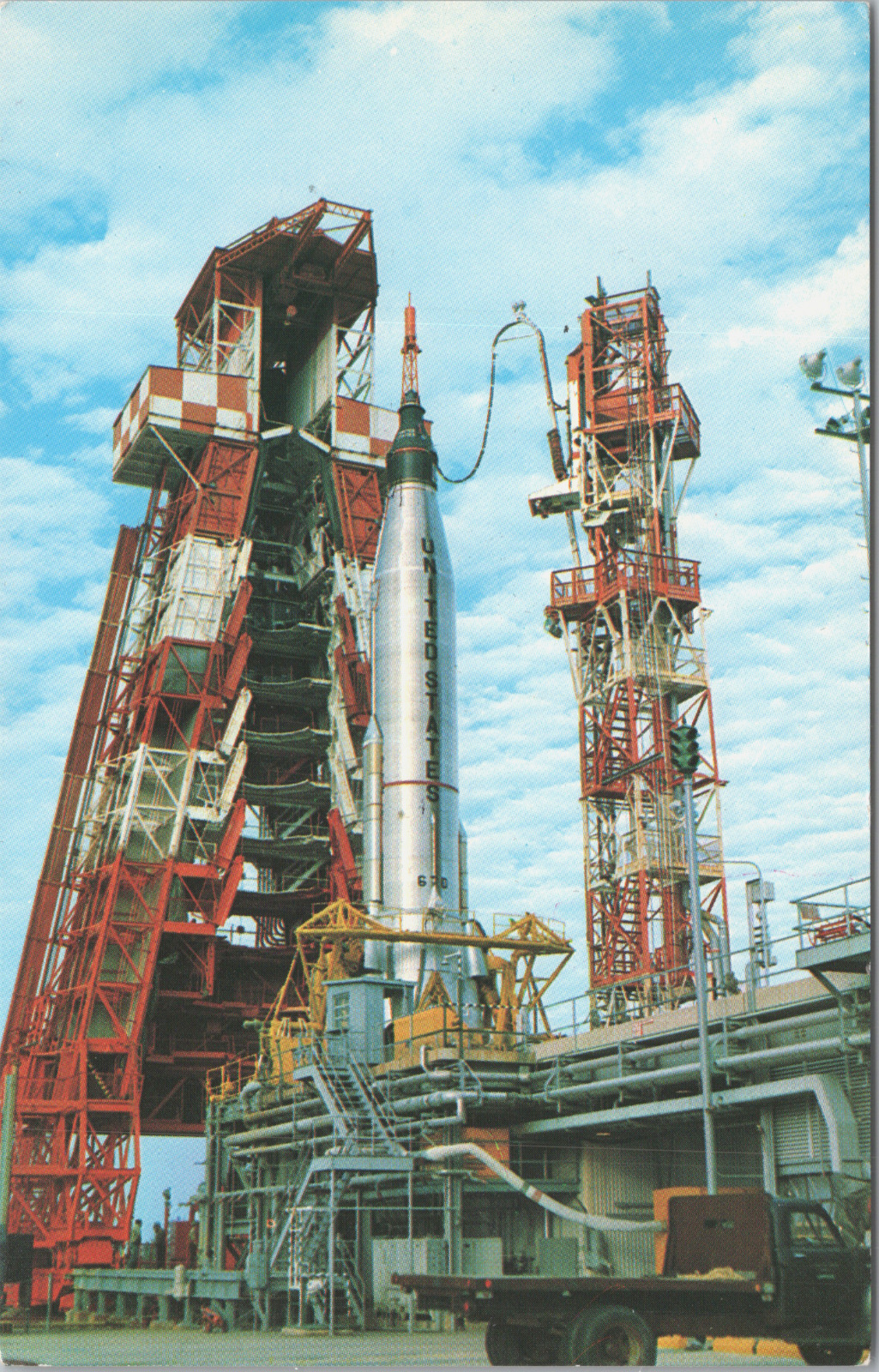 Atlas Mercury Spacecraft NASA Kennedy Space Center FL c1966 Postcard - Unposted