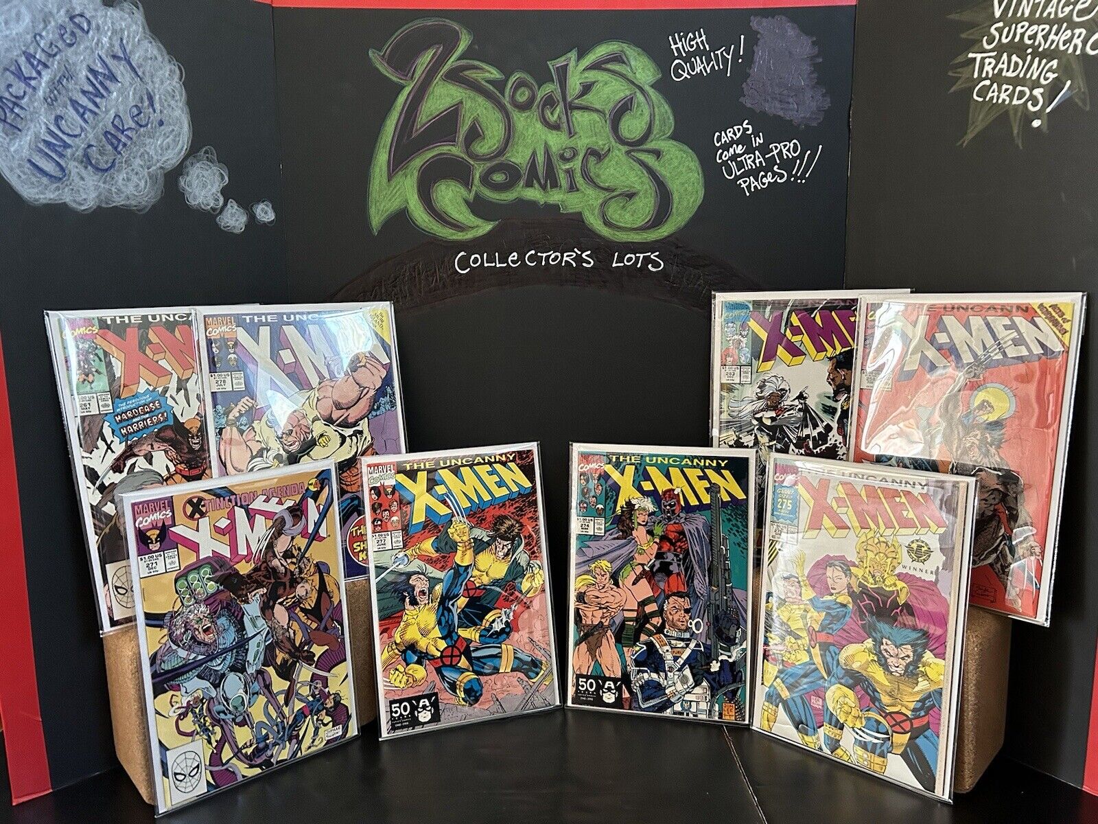 Uncanny X-Men 8 Comic Book Lot Marvel Comics 258-283