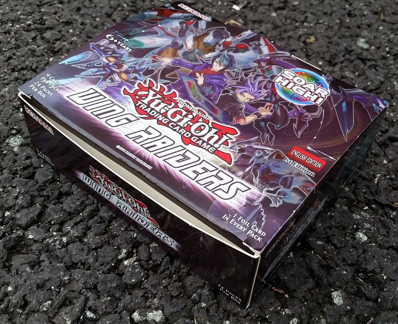 Yugioh Wing Raiders 1st Edition EMPTY 24 pack Booster Box Shonen Jump