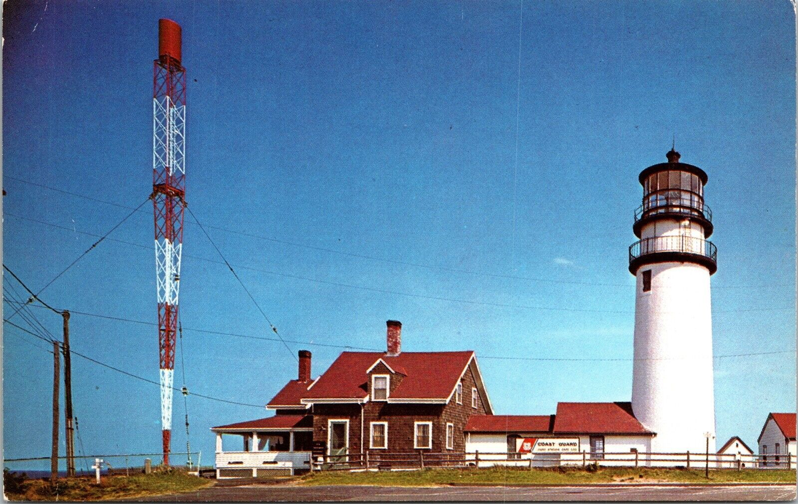 Highland Light North Truro Cape Cod Massachusetts MA Lighthouse VTG Postcard
