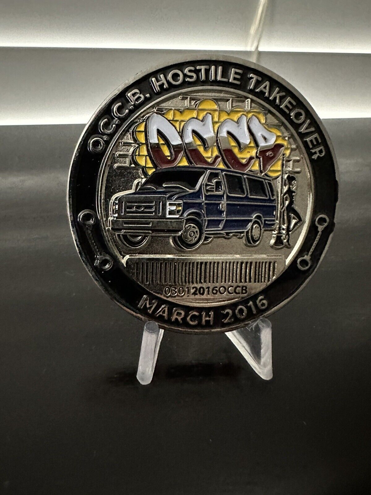 NYPD OCCB Hostile Takeover March 2016 Challenge Coin Rare