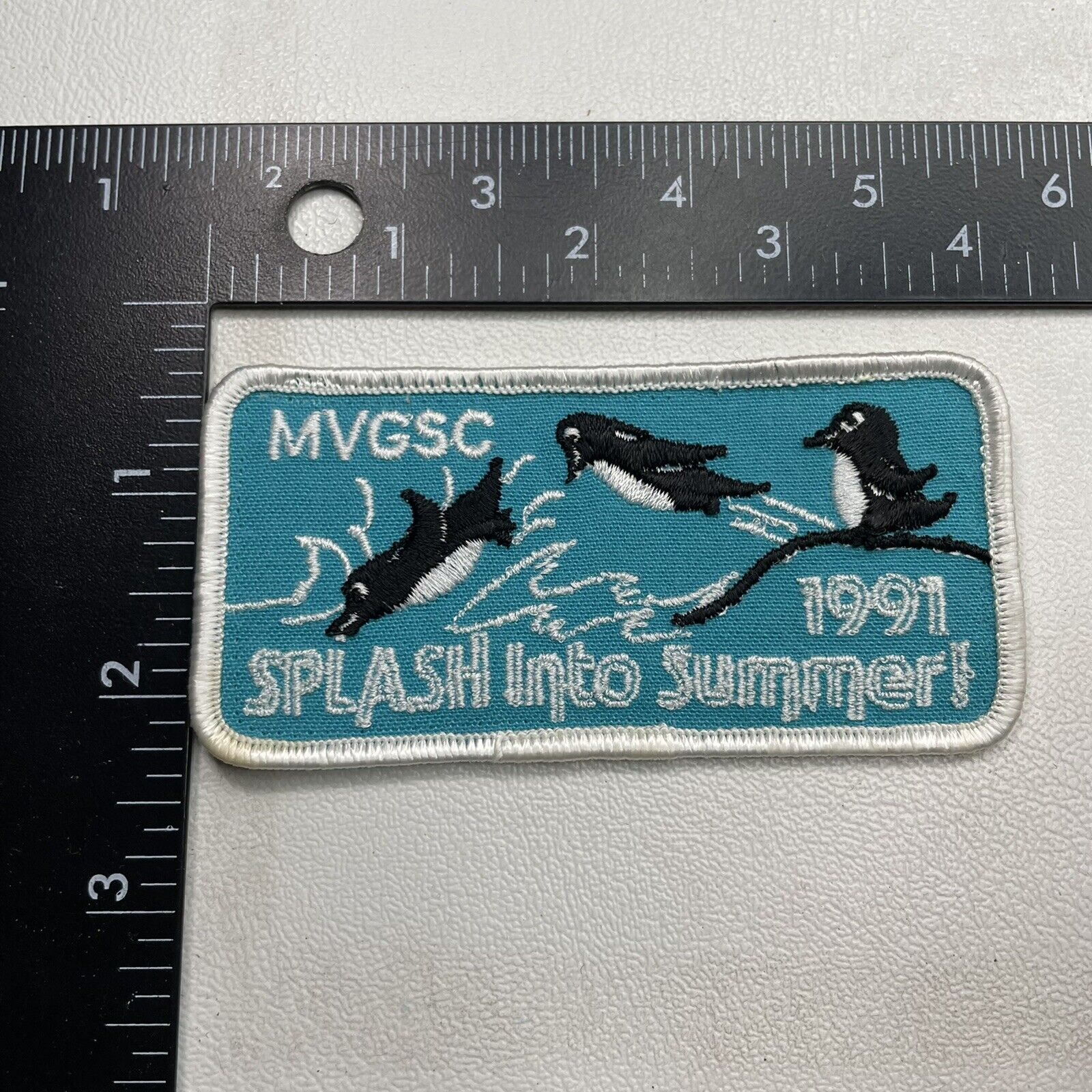 Girl Scouts MVGSC SPLASH INTO SUMMER 1991 Penguin Patch 20R3