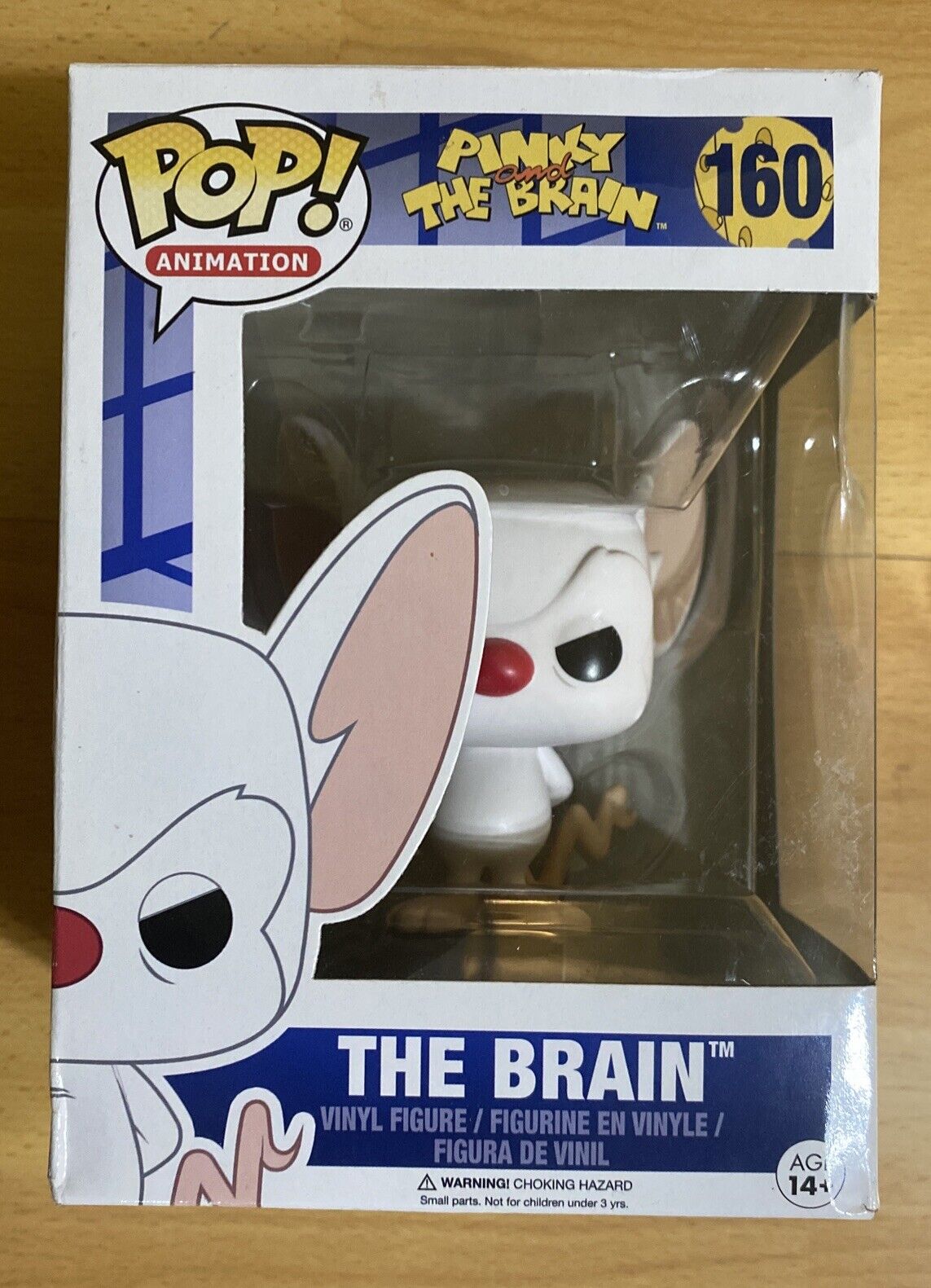 Funko POP Animation Pinky and The Brain The Brain #160 Vinyl Figure Box Damage