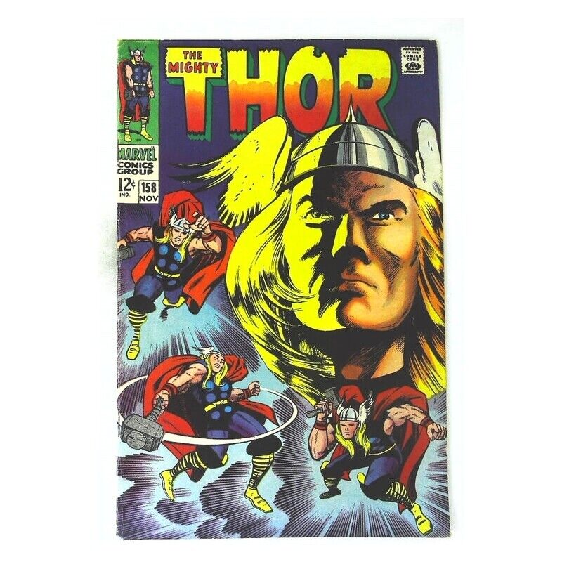 Thor (1966 series) #158 in Fine + condition. Marvel comics [y}