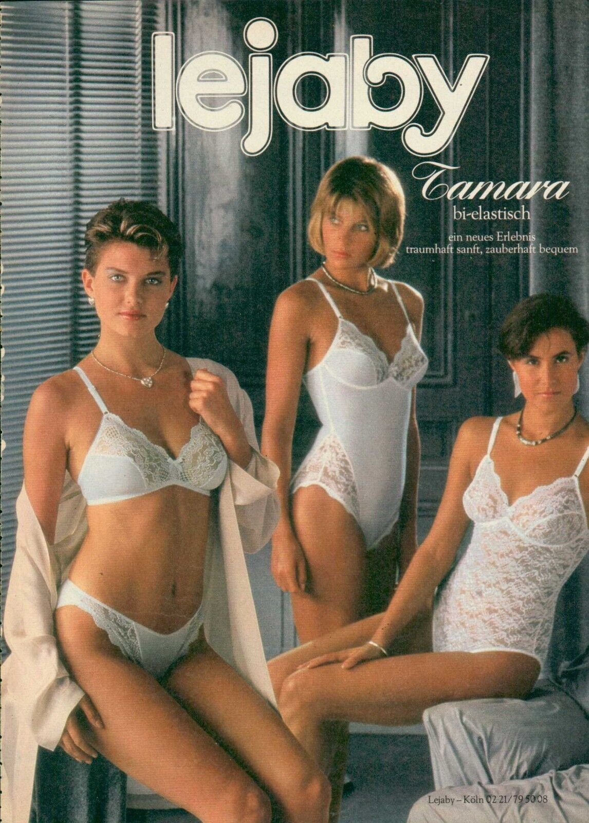 LEJABY Lingerie Magazine Print Ad Advert Bra Hosiery Underwear 1983