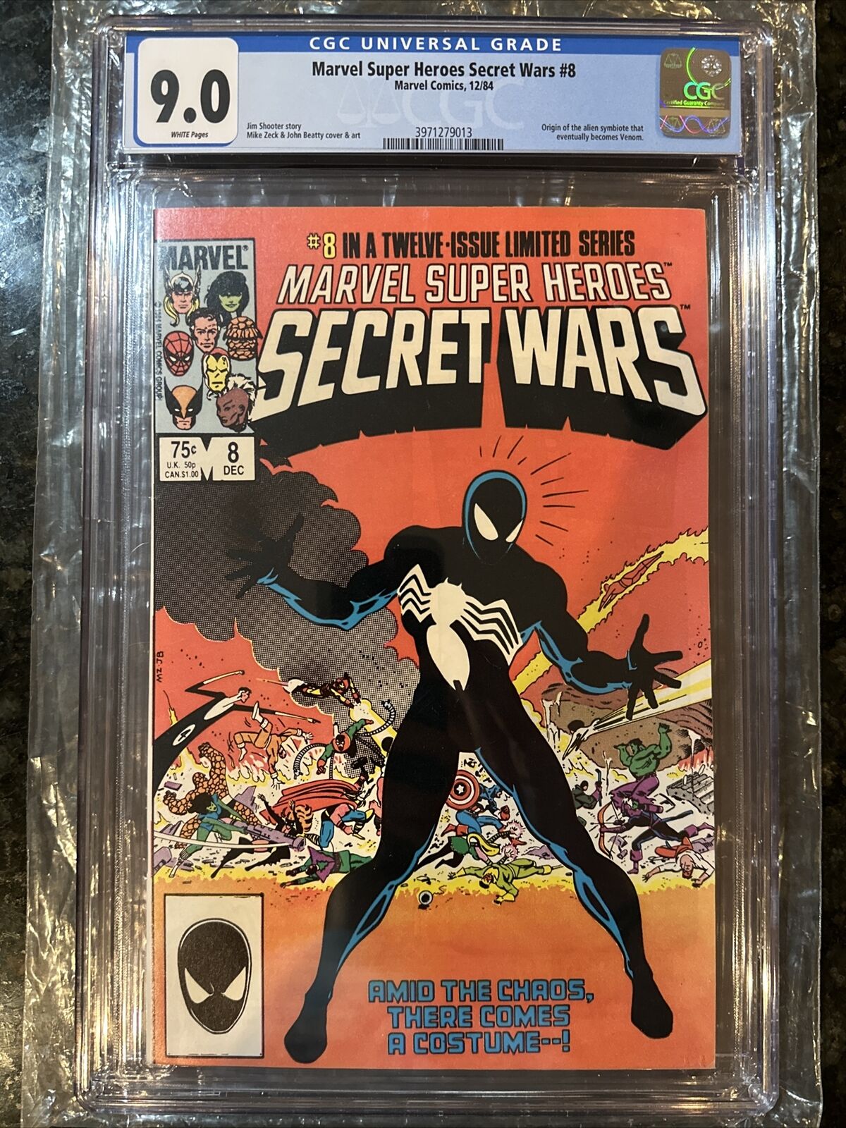 Marvel Super-heroes Secret Wars #8 1984 Key Marvel Comic Book CGC 9.0 WP