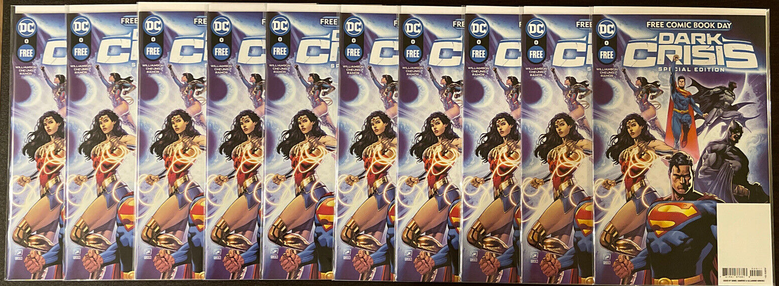 Dark Crisis FCBD 2022 DC Comics Special Edition # 0 Lot 10 Copies No Stamps