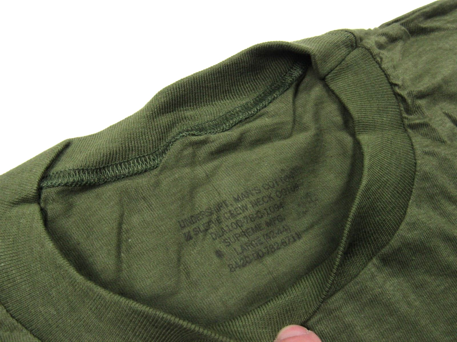 Vtg NOS 1970's US Army OG-109 Undershirt Sz L Cotton T-Shirt Post Vietnam War