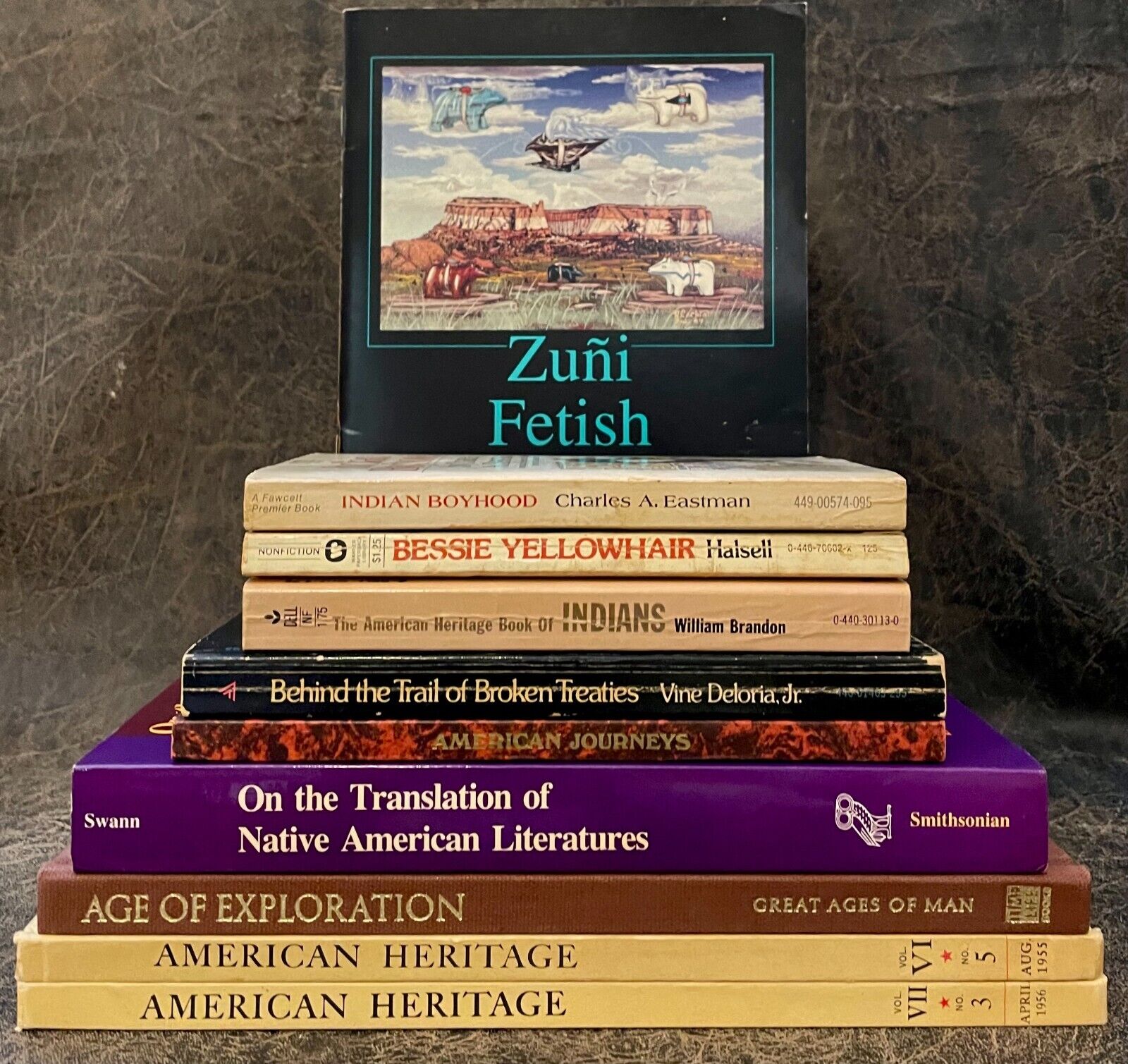 WOW 10 VERY GOOD BOOKS W/ALL NATIVE AMERICAN SUBJECTS, SOME CLASSICS-LOT#6