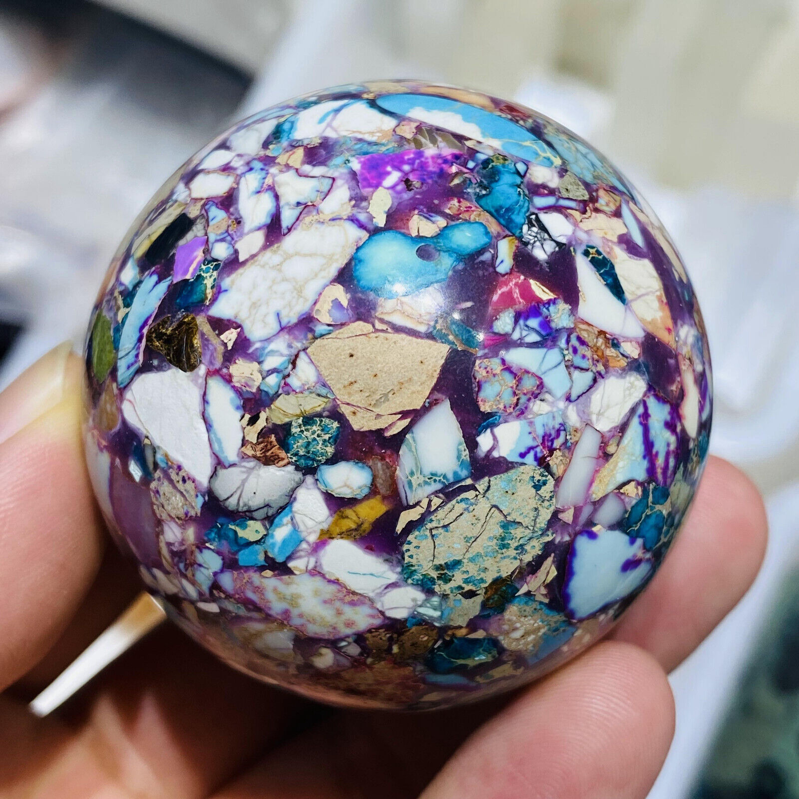 55mm Natural Oregon pine Quartz Ball Crystal Sphere Healing Reiki collect 1pc
