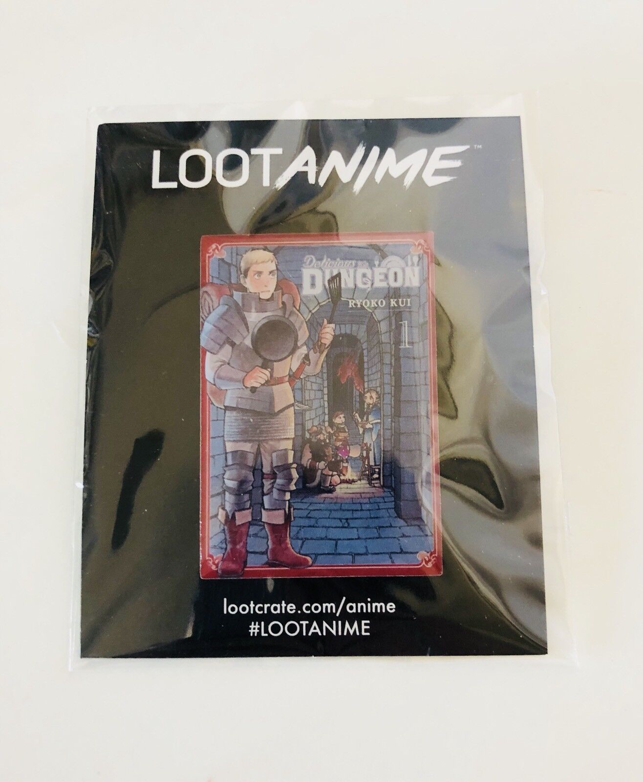 Loot Crate Anime Exclusive Delicious Dungeon Manga Cover Pin Brand New LootCrate