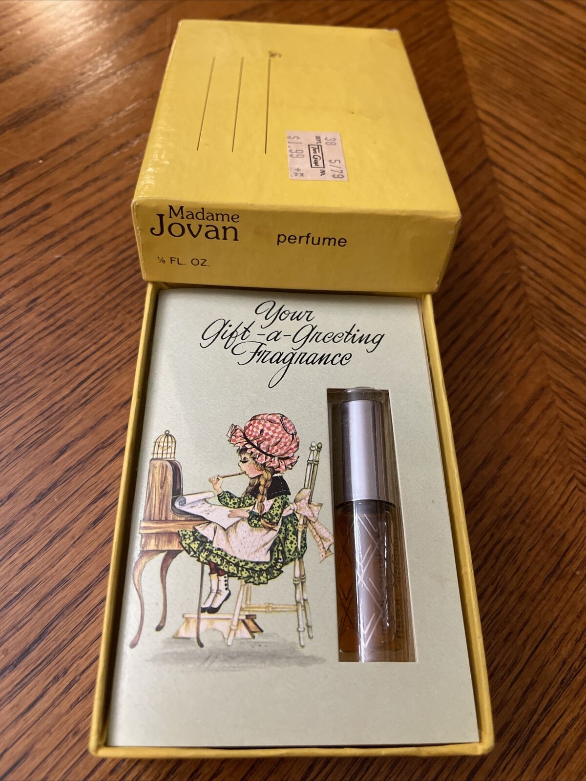 Vintage 1979 Madame Jovan Perfume 1/8 oz Full W/ Original Gift Box & Price Tag