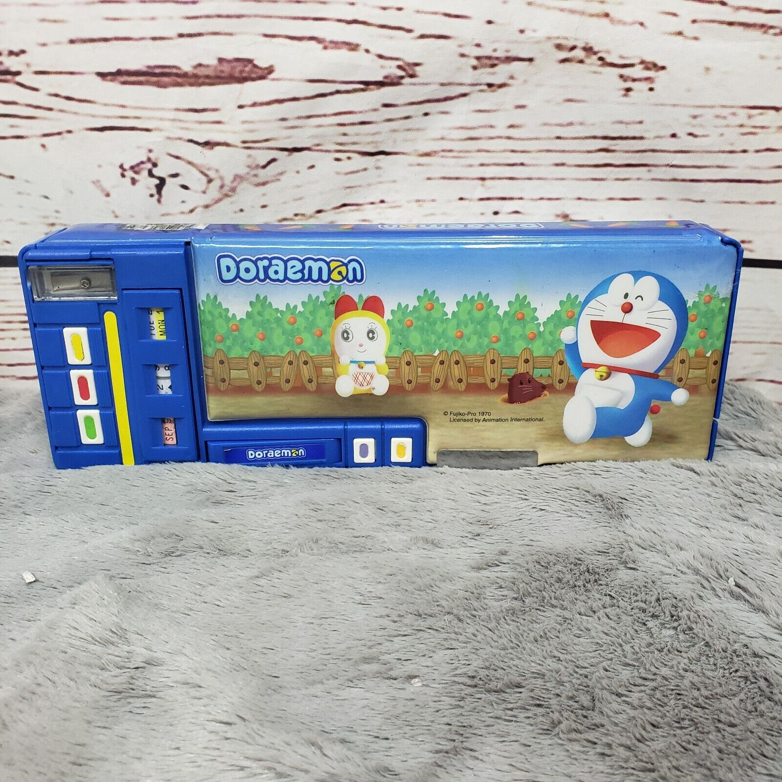 Doraemon Robot Cat Multi Functional Case Pencil Pen Holder Box w/gadgets