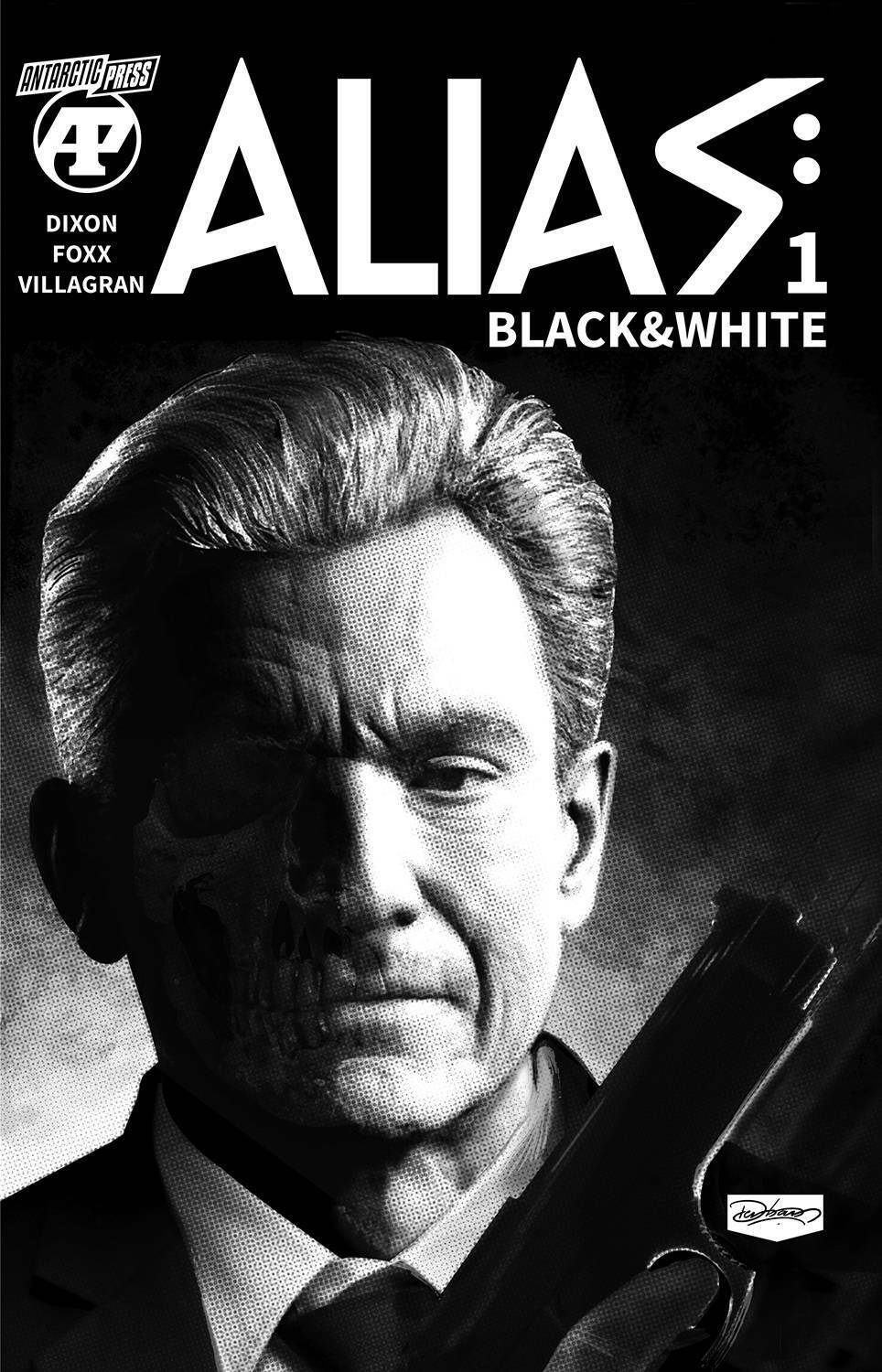 ALIAS BLACK & WHITE #1 DENHAM COVER ANTARCTIC PRESS COMICS INDY
