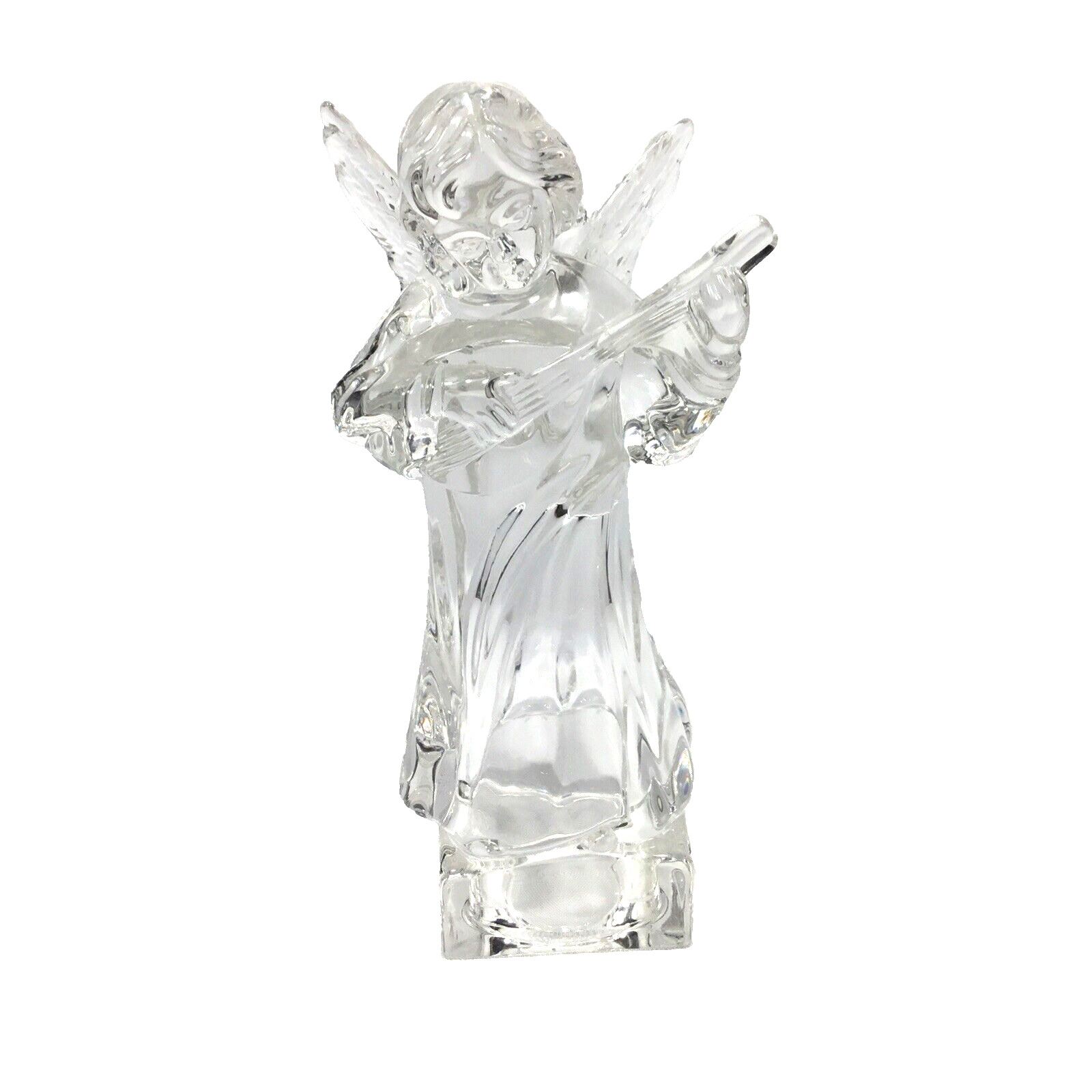 VTG Mikasa Angelic Violin Figurine Herald Collection Leaded Crystal