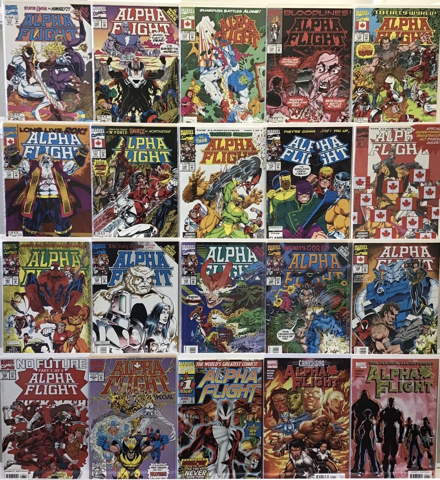 Marvel Comics - Alpha Flight - Comics Book Lot Of 20