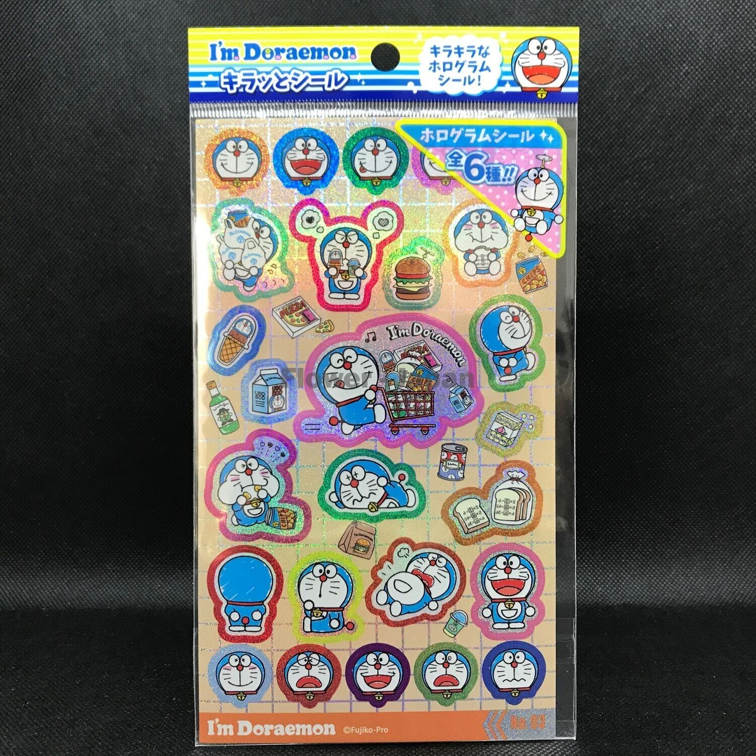 Sanrio I'm Doraemon Character Sticker Hologram Seal Doraemon No.03 Anime 3440