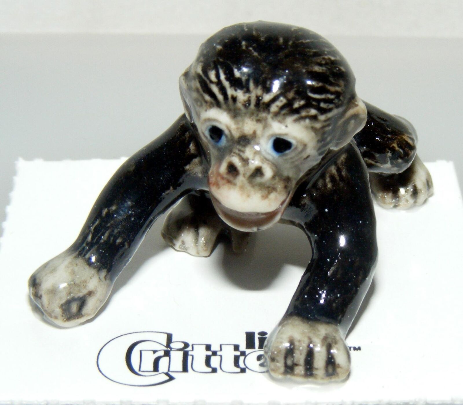 Little Critterz Miniature Porcelain Bonobo Baby \