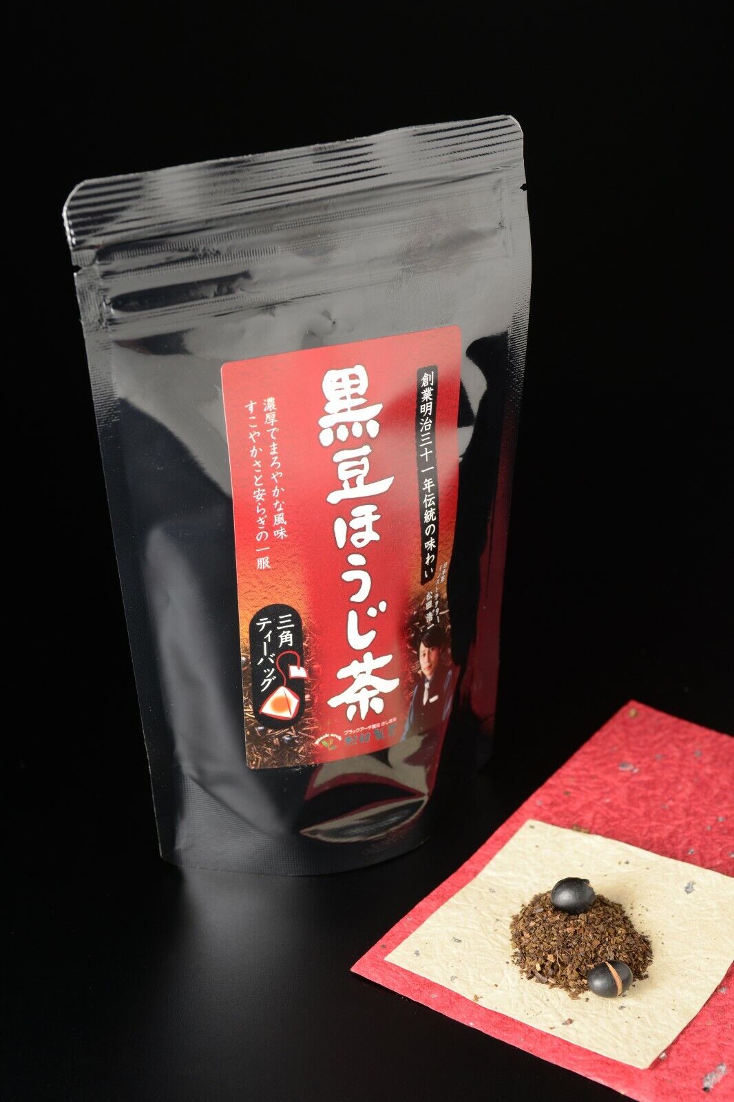 From Japan Sashima-Cha Ibaraki Black Soy Bean Roasted Green Tea 15 Bags 