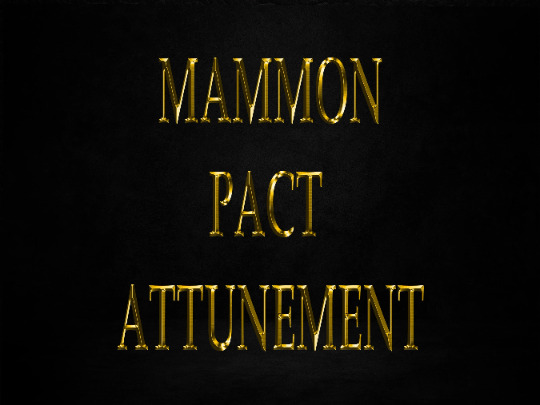 MAMMON PACT Attunement - The Millionaire/Billionaire Demon