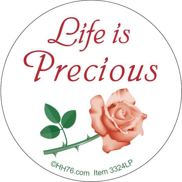Life is Precious Pro-Life Sticker