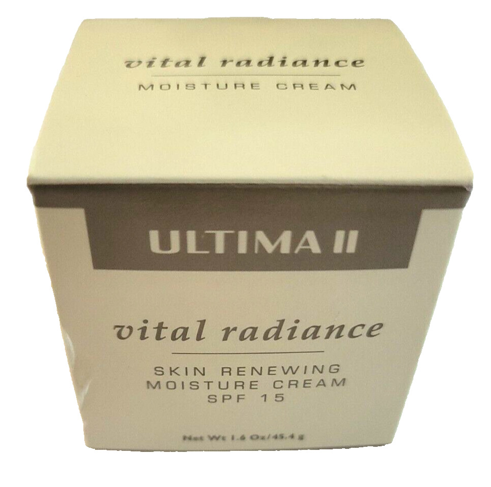 Ultima II Vital Radiance SKIN Renewing Moisture Cream SPF 15 1.6 oz/45.4g New 