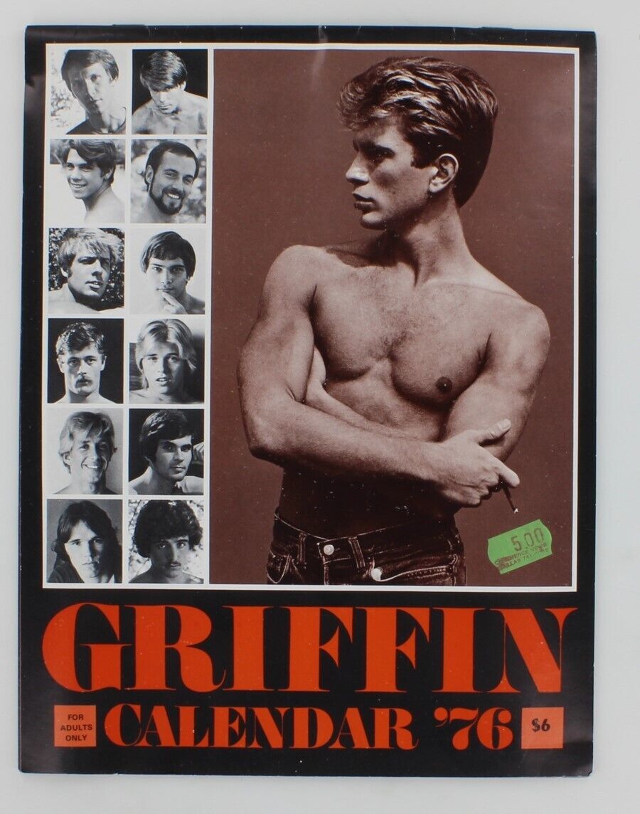 Griffin International Studio 1976 Gay Male Physique Calendar Beefcake M25537