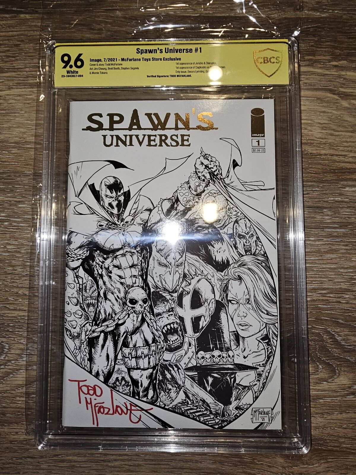 Spawn's Universe #1 Todd McFarlane Signed CBCS 9.6 Toy Store Gold Foil