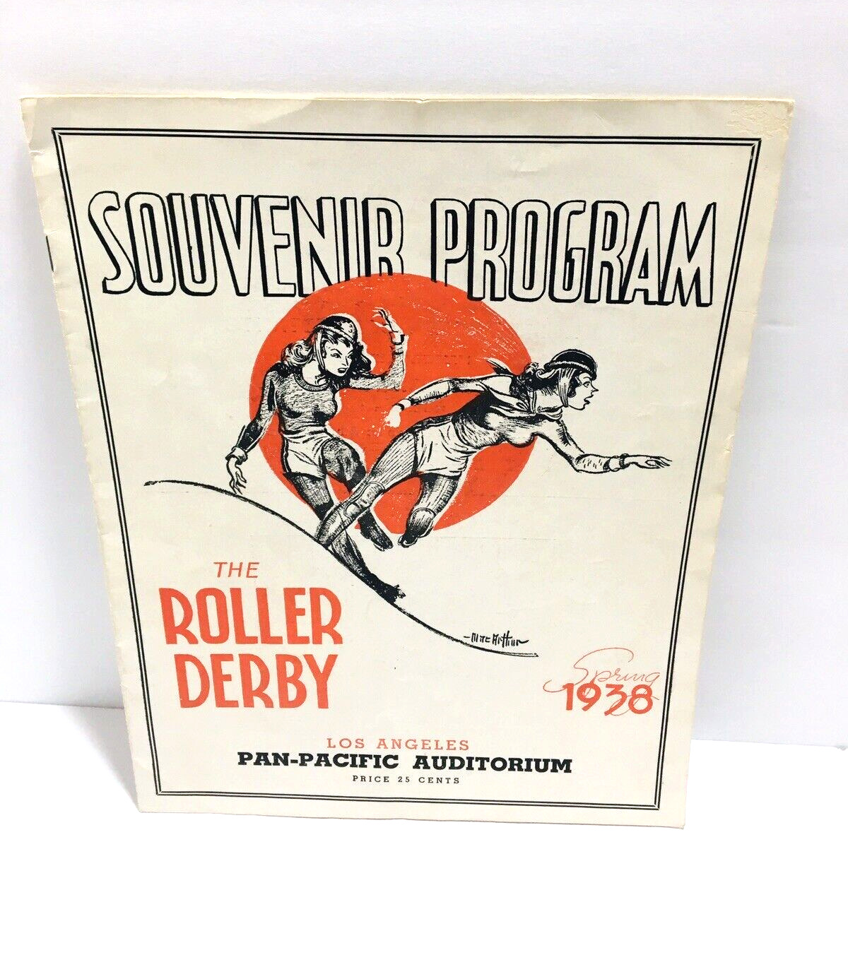The Roller Derby Souvenir Program 1938 Los Angeles Pan-Pacific Auditorium Gone