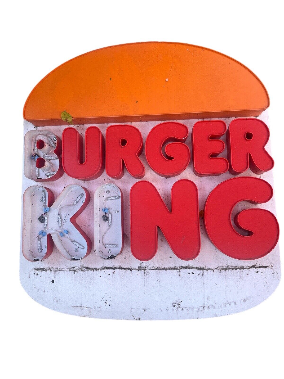Burger King Vintage Sign  Huge With Lights