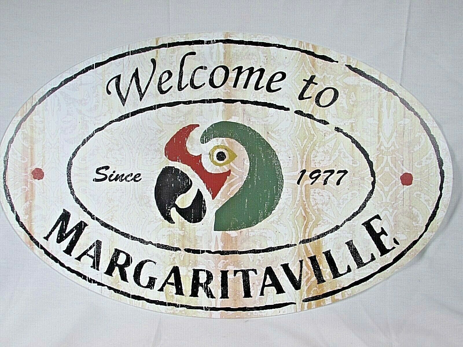 Jimmy Buffett's Margaritaville Parrot Head Pub Sign Bar Mancave Pool Patio TIKI